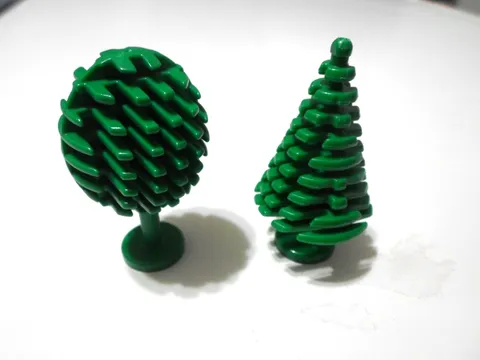 LEGO Pine & Fruit Tree 3471  and 3470 - Lot of 2 Trees