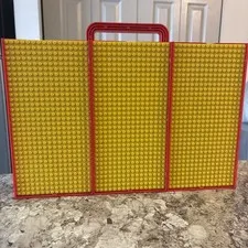 Vintage 1989 Lego Storage Carry Case Container Filled With Mini Figs&Misc Pieces