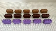 (15) LEGO Pirate Treasure Chest Lot-purple, Tan, Dark Brown
