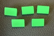 LEGO Parts 1x2x2/3 Smooth Sloped Plate Part # 85984 Lot 5 Bright Green Pieces