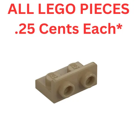 LEGO Bracket 1x2 with 1x2 Up Dark Tan 99780 - Genuine LEGO Parts Pieces Bulk