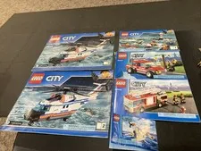 LEGO CITY Coast Guard 60166 (1-3) 60001 60002 30225 Fire Rescue Manual Only Lot