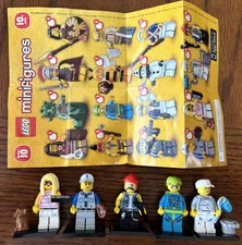 LEGO Series 10 CMF 71001 Minifigure Painter Mechanic baseball chihuahua girl lot