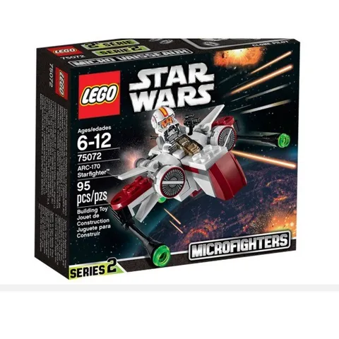 Lego Star Wars ARC-170 Starfighter Retired Incomplete 75072