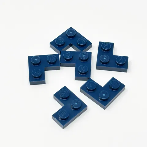 2420 LEGO Parts Plate 2x2 Corner (Earth) DARK BLUE (6)