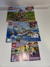 3 Lego Friends 41340 + 41381 +  41128 Instruction Book Manuals Only