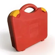 Lego Red Carrying Case Hard Plastic Storage Box with 6 Dividers Latching