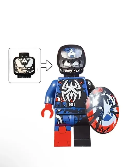 LEGO Marvel Venomized Captain America Minifigure (sh1102) from Daily Bugle 76342