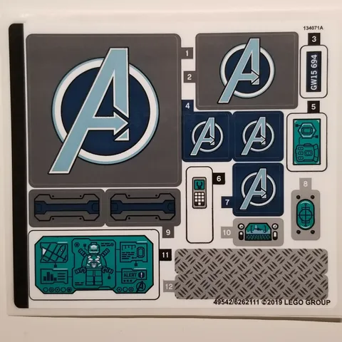 NEW LEGO | Sticker Sheet for set 76131 Avengers Compound Battle