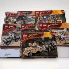 Lego Indiana Jones 7 Instruction Manuals Only For Set 7620 7626 7628  & More 