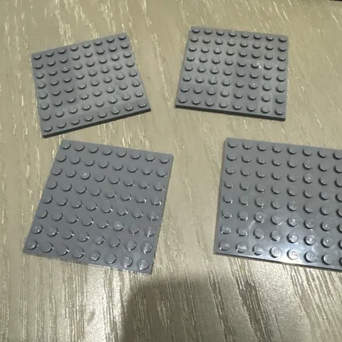 LEGO Plate 8 x 8 (41539 / 42534) 4 Pcs Dark Gray
