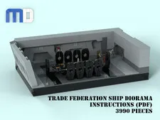 LEGO® Trade Federation Ship Diorama MOC - Digital Instructions Only (PDF)!