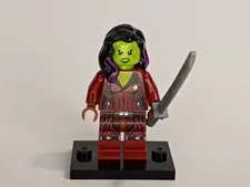 Lego Marvel Super Heroes Minifigure SH0124 Gamora Dark Red Suit