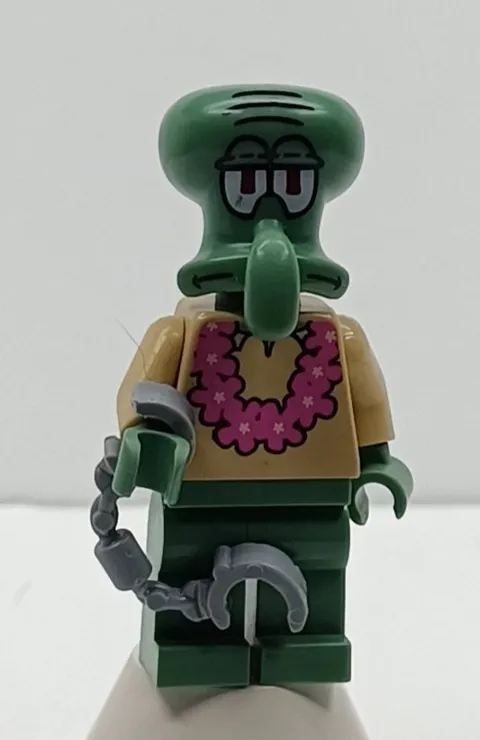 LEGO SpongeBob SquarePants Squidward Minifigure Pink Lei bob035
