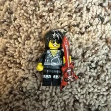 Lego CMF Series 12 Minifigure - Rock Star 71007 (col12-12) Band 80's Guitar Kiss