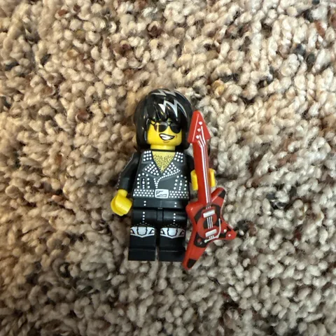 Lego CMF Series 12 Minifigure - Rock Star 71007 (col12-12) Band 80's Guitar Kiss
