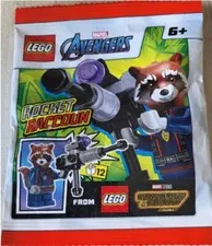 LEGO Rocket Raccoon Minifigure Paper Bag 242404 Guardians Of The Galaxy NEW