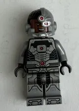 Cyborg sh0155 Black Gloves Smiling Super Heroes Minifigure Lego LTFM