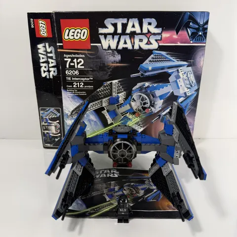 Lego Star Wars Tie Interceptor 6206 Complete With Box 100% Complete
