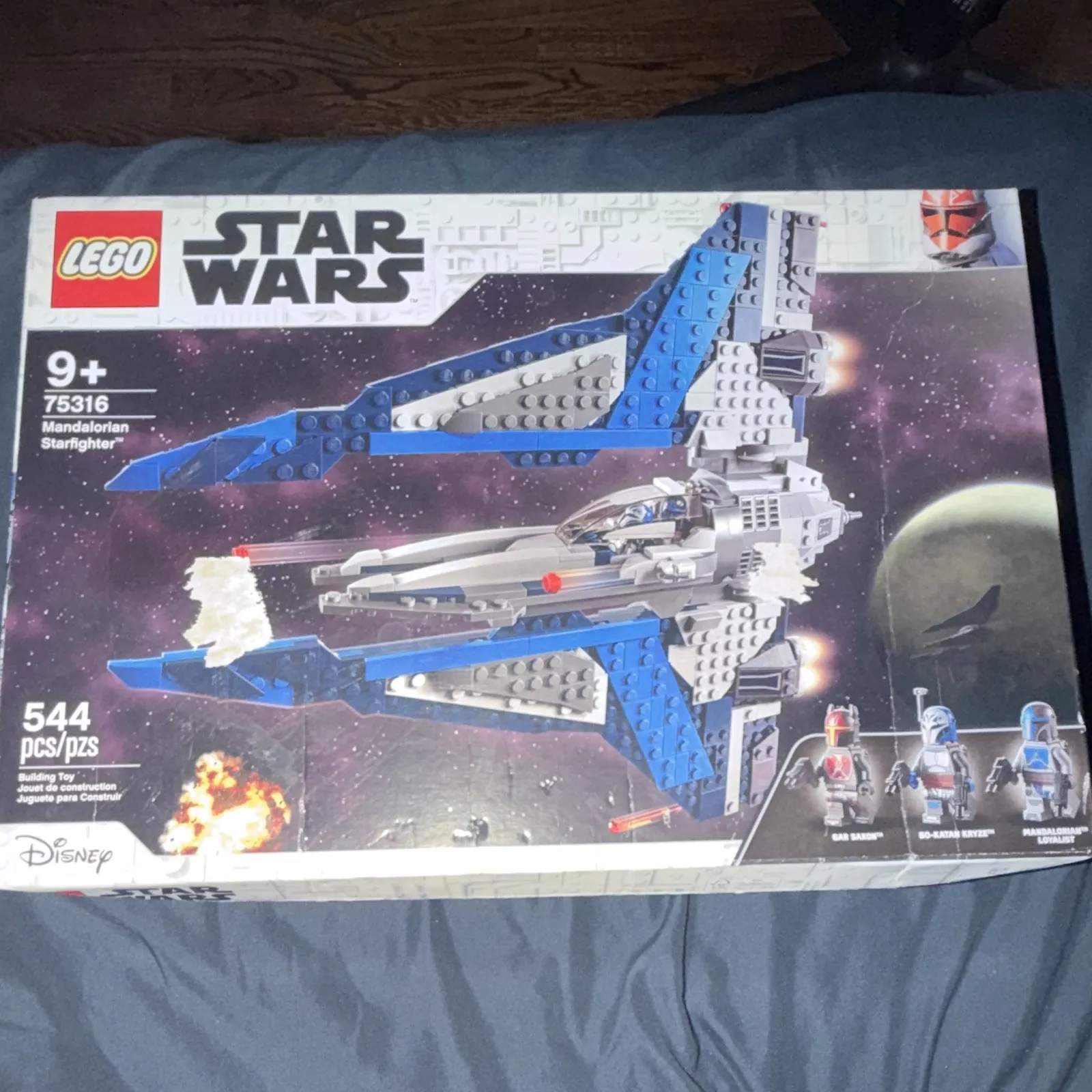 LEGO Star Wars 75316 Mandalorian Starfighter 544pc Set 9+ w/ Box, Separator