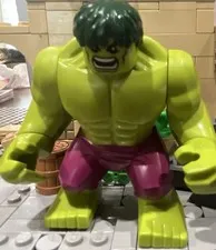 LEGO Hulk Bigfig Minifigure Green w/ Purple Pants Plastic Figure