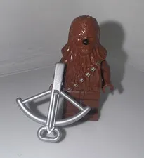 LEGO Star Wars Chewbacca Minifigure w/ Silver Crossbow Accessory