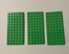LEGO 3028 Green Plate 6X12 Lot Of 3