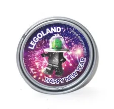 Legoland California Pop Badge Limited Edition NYE NEW YEAR EVE Space Fan Lego