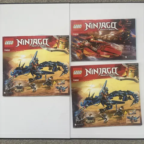 NINJAGO Masters of Spinjitsu Lego manuals ONLY: 70638 70652 (2 books)