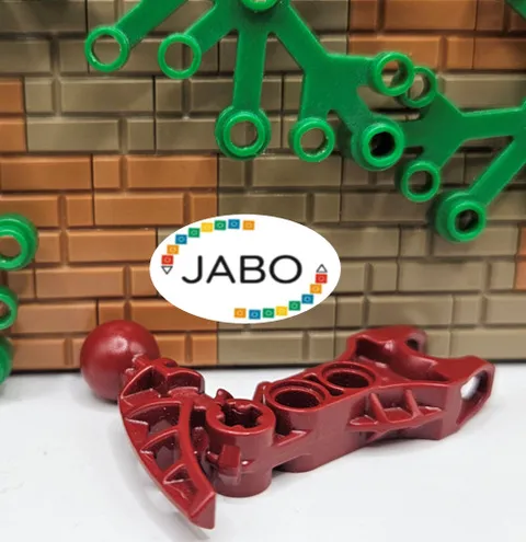 ( S17 / 8 / 3 ) LEGO Bionicle 60896 Av-Matoran Leg Dark Red
