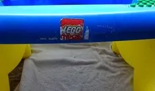 * Vintage - Large - LEGO - BUILDING TABLE - 12 1/2 by 28 inches - NEEDS top BASE