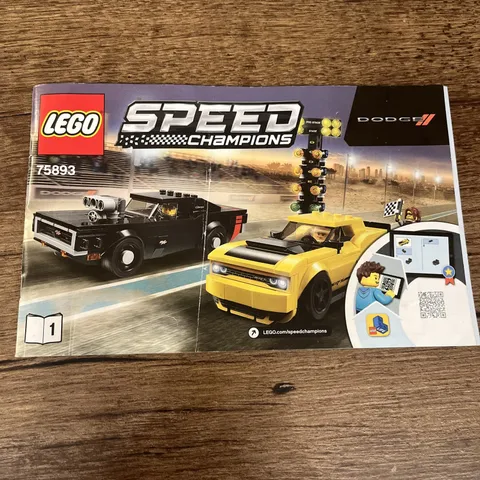 LEGO Speed Champions Instruction Manual 1# 75893 Booklet Only