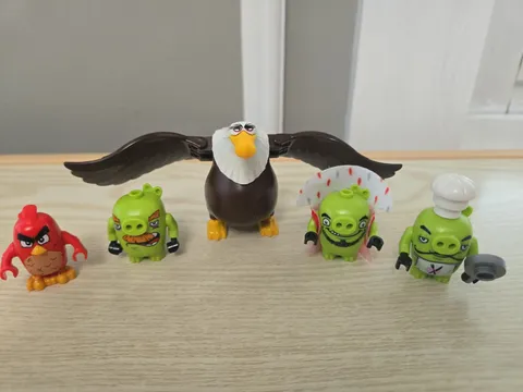 LEGO Angry Birds King Pig's Castle 75826 Minifigure Lot Mighty Eagle Chef Red