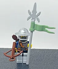 LEGO KNIGHT MINIFIGURE with WEAPONS HELMET - from SET 7037