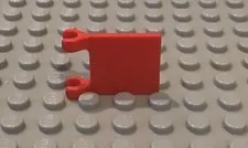 LEGO Plain Red  2x2 Clip on Flag