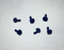 Lego Lot Of 6 Earth Blue Holder Bar W/ Stud  Piece Part New Handle City