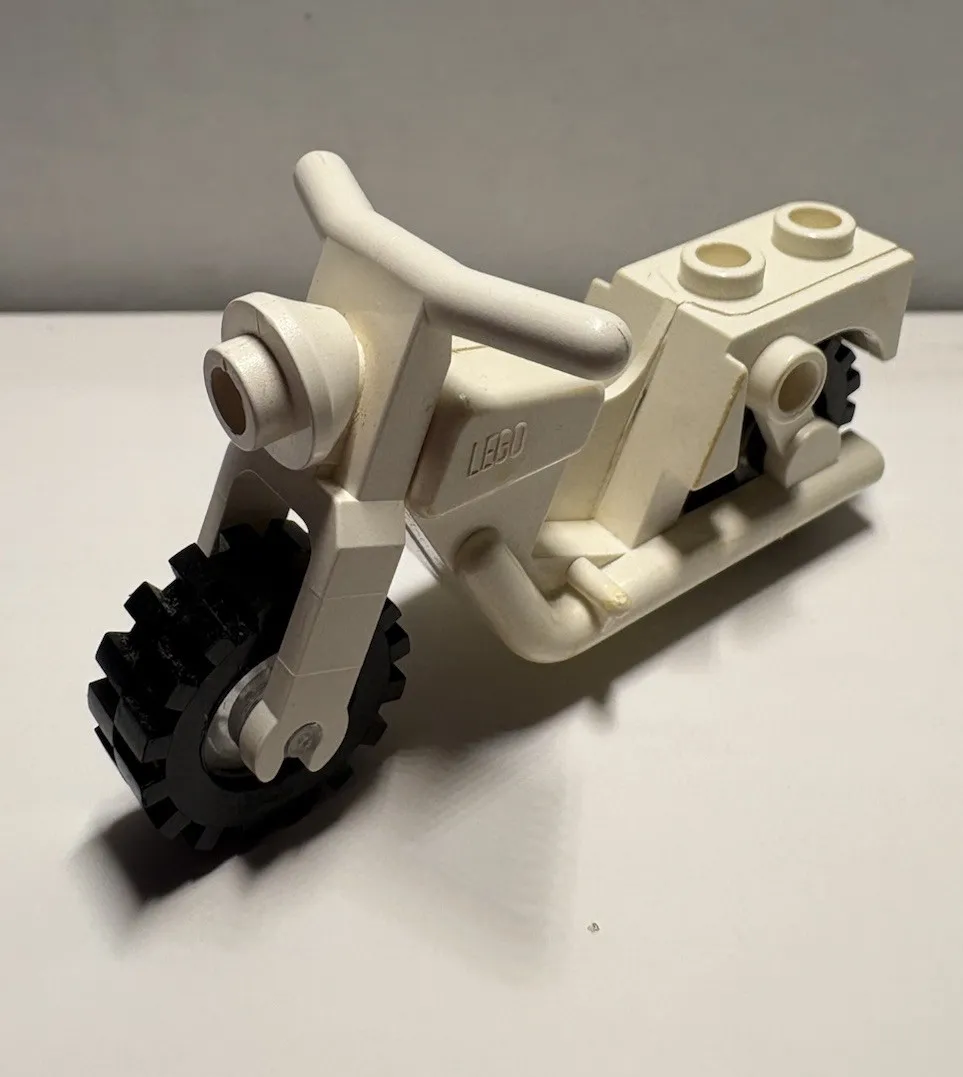 LEGO Vintage White Police Motorcycle Body Lego piece 