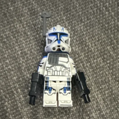 LEGO Star Wars Clone Trooper Printed Minifigure w/ Blue/White Speeder