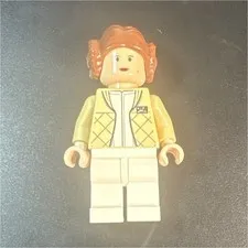 🔥PRINCESS LEIA🔥 LEGO Tan Torso, White Legs, Brown Hair, Beige Jacket, Red Hair