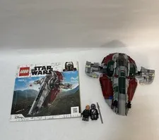 Lego Star Wars 75312 Boba Fett’s Starship Incomplete Manual Minifigures AS-IS
