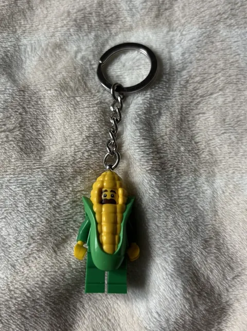 LEGO 853794 Corn Cob Guy Keyring Funny Costume Food Person Keychain Clip Toy