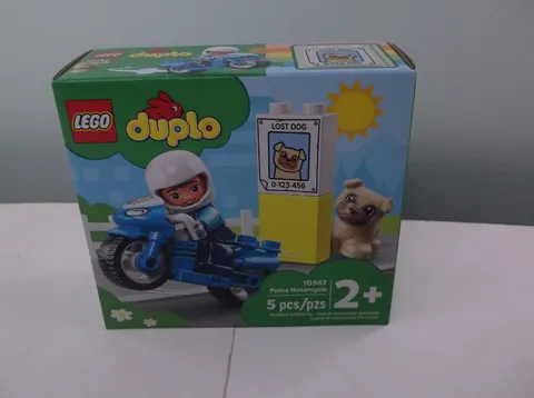 LEGO DUPLO Rescue Police Motorcycle 10967 Building Set New in Sealed Box