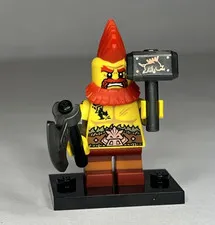 Lego Collectible Minifigure Series 17, Set # 71018 - Battle Dwarf - 100%