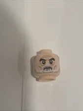 Lego Count Dooku / Saruman Minifigure Head #3626pb0938 Dual Sided