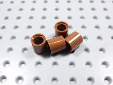 LEGO Lot of 4 Reddish Brown Technic Pin Connectors BP