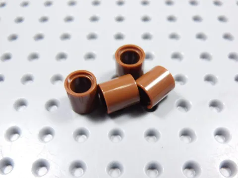 LEGO Lot of 4 Reddish Brown Technic Pin Connectors BP