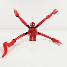 Lego Carnage Minifigure Long Appendages Super Heroes Spider-Man 76113 sh0541