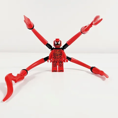 Lego Carnage Minifigure Long Appendages Super Heroes Spider-Man 76113 sh0541