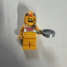 Lego CLEMMONS Stuntz Driver Minifigure - Yellow Chicken Head Helmet - cty1398
