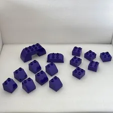 Lego Duplo Variety DARK PURPLE Building Blocks Bricks Castle House Palace Create